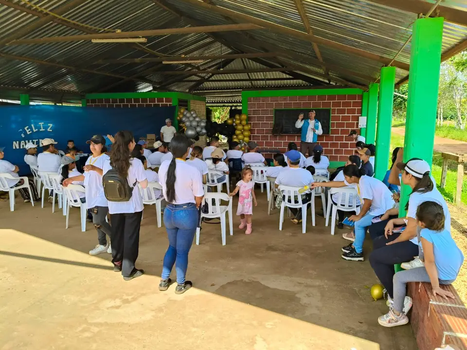 Celebración navideña con las familias - Fundación SEMDEAMOR